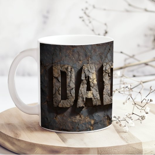 Rustieke houten vadersdag papa koffiemok