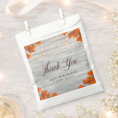 Rustieke houten val laat lichten dank u bruiloft bedankzakje (Geknipt)