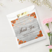 Rustieke houten val laat lichten dank u bruiloft bedankzakje (Gezegeld)