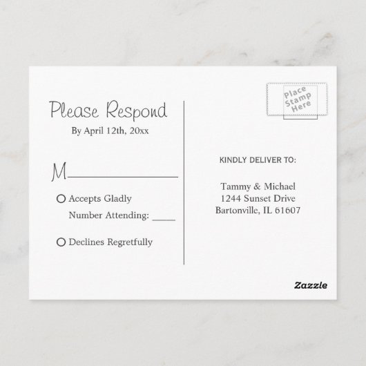 Rustieke houten vat en witte bloem briefkaart (Achterkant)