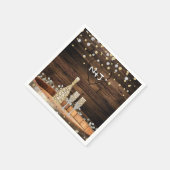 Rustieke Houten Vat Lichten Champagne Modern Feest Servetten (Hoek)