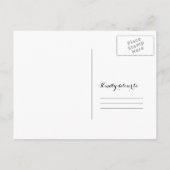 Rustieke houten verlovingsfeest uitnodiging briefkaart (Achterkant)