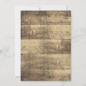 Rustieke houten Vintage schuur bruiloft douche uit Kaart (Achterkant)