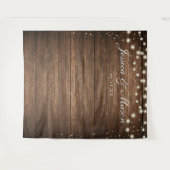 Rustieke houten wand achtergrond - Trouwfoto achte Wandkleed (Voorkant (horizontaal))