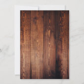 Rustieke houten waterverf zonnebloemen vintage bru kaart (Achterkant)