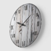 Rustieke houten witte boerderij grote klok (Hoek)