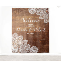 Rustieke Houten Witte Kant Bruiloft PhotoBooth Ach