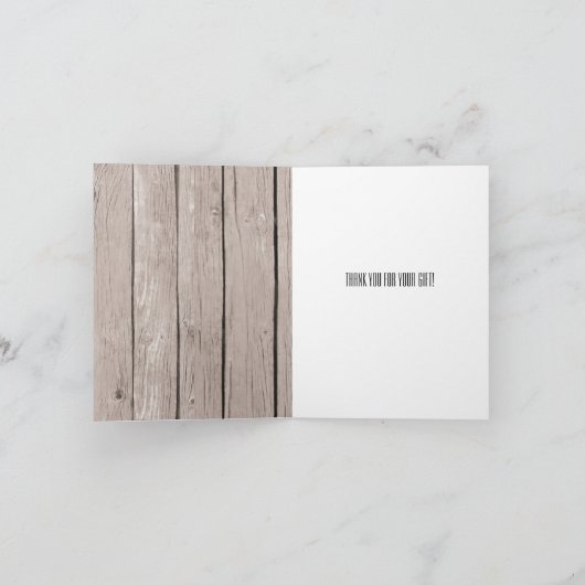 Rustieke Houten Zeester Strand Bedankt (Binnen)