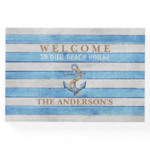 Rustieke Houten Zeevaart Strepen Gezins Strandhuis