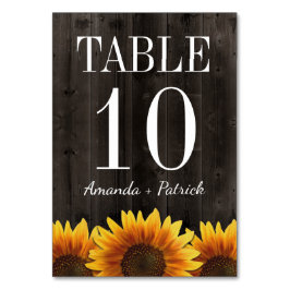 Rustieke Houten Zonnebloem Tafel Aantal Kaarten