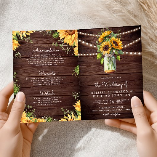 Rustieke Houten Zonnebloemen Metselaars Pot QR Cod