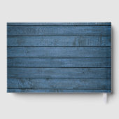 Rustieke houtgroen in liefdevolle herinnering rouw gastenboek (Achterkant)