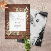 Rustieke houtgroen landelijke trouwfoto