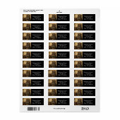 rustieke houtnerf Afrika safari dier zebra Etiket (Full Sheet)