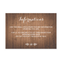 Rustieke houtnerf bos bruiloft kleine behuizing