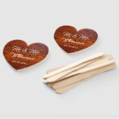 rustieke houtnerf foto bruiloft Mr. & Mrs Handwaaier (Niet-gemonteerd)