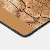 Rustieke houtnerf gepersonaliseerd bureaumat (Hoek)