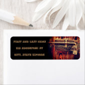 Rustieke houtnerf met antieke koperen slot etiket (Insitu)