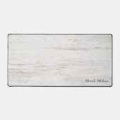 Rustieke houtnerf met naam bureaumat (Voorkant)