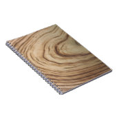 Rustieke houtnerf minimale elegante bruiloft notitieboek (Rechterzijde)