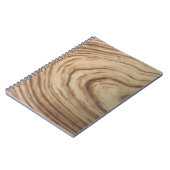 Rustieke houtnerf minimale elegante trouw notitieboek (Linkerzijde)