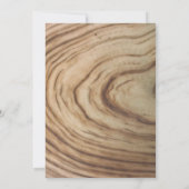 Rustieke Houtnerf Minimalistische Olijfgroene Eleg Kaart (Achterkant)