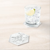 Rustieke houtnerf neem mijn Drink niet Ik ben Danc Kartonnen Onderzetters (Insitu)