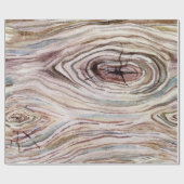 Rustieke Houtnerf Waterverf Landelijke Stijl Cadeaupapier (Vlak)