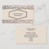 rustieke houtnerftimmerman visitekaartje (Voorkant / Achterkant)