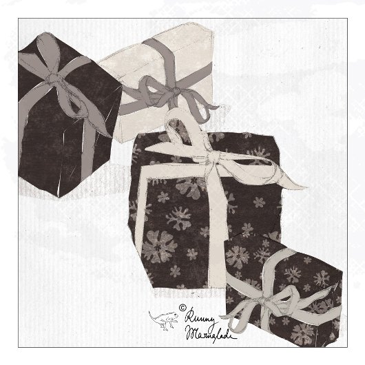 Rustieke Houtskool & Beige Sneeuwvlok Xmas Inpakpapier Vel