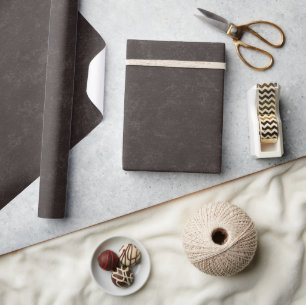 Rustieke houtskool getextureerde kerst cadeaupapier