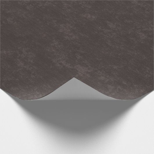 Rustieke houtskool  getextureerde kerst cadeaupapier (Hoek)