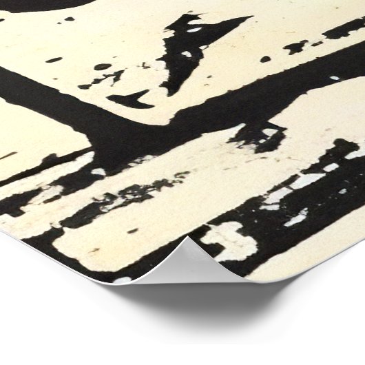 Rustieke houtsnede Print Wall Art Poster (Hoek)