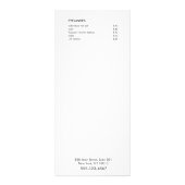 Rustieke houtstreep Wild Flowers Salon Service Men Reclamekaart (Achterkant)