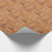 Rustieke houtstructuur cadeaupapier (Hoek)