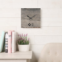 Rustieke houttextuur met Logo