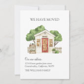 Rustieke huis rode deur boerderij hebben we verpla aankondiging (Voorkant)