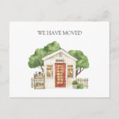 Rustieke huis rode deur boerderij hebben we verpla briefkaart (Voorkant)