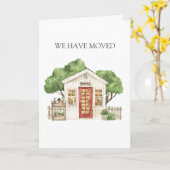 Rustieke huis rode deur boerderij hebben we verpla kaart (Gele Bloem)