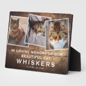 Rustieke huisdier moderne fotocollage kat/hond ged fotoplaat (Zijkant)