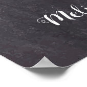 Rustieke huisdierhuwelijks welkom gepersonaliseerd poster (Hoek)