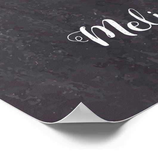 Rustieke huisdierhuwelijksontvangst Persoonlijke f Poster (Hoek)