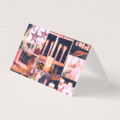 Rustieke huiselijke Kerstversiering Collagekaart Kaart (Voorkant)