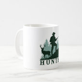 Rustieke Hunter Silhouette met Wildlife Mok (Voorkant links)