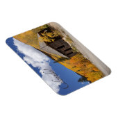 Rustieke hut in Briljant Geel Aspens Colorado Magneet (Rechterzijde)