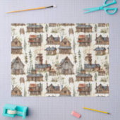 rustieke hutten tissuepapier (Craft)