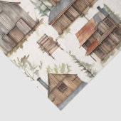 rustieke hutten tissuepapier (Detail)