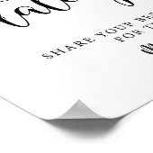 Rustieke huwelijksdatum avondideeën pot bord poster (Hoek)