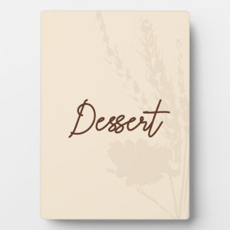 Rustieke huwelijkskaart dessert tafel - Tarwe deta Fotoplaat