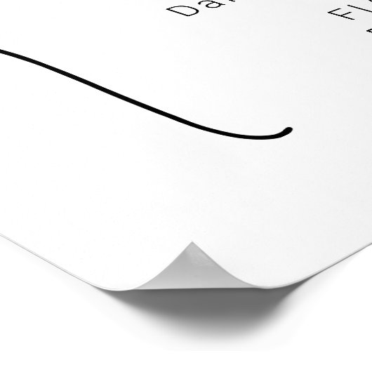 Rustieke Huwelijksprogramma Met Pictogrammen Poste Poster (Hoek)